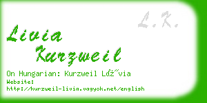 livia kurzweil business card